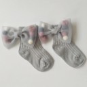 Girls' Socks with Bow A777 2
