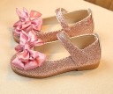 Girls' Sparkly Ballerinas with Bow 6