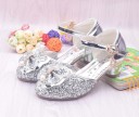 Girls' Sparkly Court Shoes 6