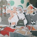 Girls Stickers 15 pcs E232 1