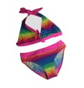 Girls' Two-Piece Swimsuit - Rainbow 1