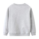 Girls' Unicorn and Rainbow Patch Sweatshirt with Round Neck and Long Sleeves 2