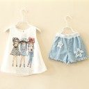 Girls' Vest Top and Shorts L1361 1