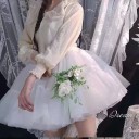 Girls' White Short Petticoat Length 50 cm Waist Circumference 60–100 cm Tulle Underskirt for Dresses Skirt for Festive and Dance Dresses 4