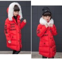 Girls' Winter Jacket with Fur J1290 8