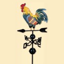 Girouette de jardin coq 3
