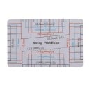 Gitárhúrmérő 8,5 x 5,4 cm Kétoldalas multifunkciós PVC vonalzó gitárhoz és basszusgitárhoz Specifikációs kártya a fogólaphoz és a méretarányhoz 2