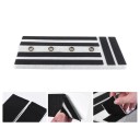 Gitarren Pedalboard 50 x 25,2 x 6 cm Großes robustes PE Gehäuse für Effektpedale mit Klettband und Schraubendreher Stabiler Panel 2