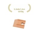 Giunto ferroviario in legno 5,3 x 4 x 1,2 cm Start Connettore per l'espansione della ferrovia Pezzo compatibile per il collegamento dei binari Elemento accessorio per la ferrovia in legno 2