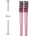 Glanzende haarstrengen met clips 50 cm, set van 12 stuks, clip-in tinsel voor haarversiering, glanzende haaraccessoire voor dames 9
