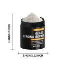 Glänzendes Pulver für Glas 85 g 6 x 5,4 cm Pulver zur Reparatur von Kratzern, Polieren von Autoscheiben, Fenstern, Spiegeln, Renovierung von Glasoberflächen 3