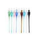 Glas Dip Pen Vintage Stil 17,8 cm Glas 0,7 mm Spitze für Kalligrafie, Unterschriften, Zeichnungen, Tintenstift 1