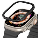 Glas voor Apple Ultra 2 49 mm gehard glas met metalen frame beschermende hoes voor het display schokbestendige hoes tegen krassen voor Apple Watch 8
