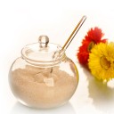 Glass Sugar Bowl with Spoon 4