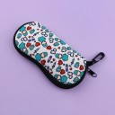 Glasses Case 17.9 x 8.5 cm with Medical Pattern Zip and Carabiner Protective Glasses Case with Print for Healthcare Sector 4