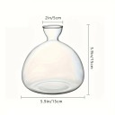 Glasvase für Avocado 15 x 15 x 5 cm Dekorative hydroponische Vase zum Anbauen von Pflanzen, Samen, Eicheln und Kernen Innendekoration 5