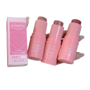 Glatt blush i stift Vandafvisende langtidsholdbar cremede blush Lysnende effekt Naturligt udseende på kinder og læber 4