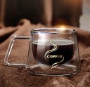 Glazen cappuccino mok 200 ml 2