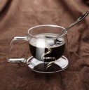 Glazen cappuccino mok 200 ml 3