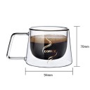 Glazen cappuccino mok 200 ml 5