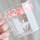 Glazen mok met bloemen 2