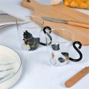 Glazen mok met kat J1605 3