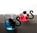 Glazen mok met kat J1605 5