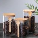 Glazen pot met lepel 1
