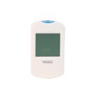 Glicómetro 3 em 1 com ecrã LCD e caneta para colheita de sangue para medição de glicose, corpos cetónicos e ácido úrico em unidades mmol/l branco 5