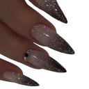 Glinsterende amandelvorm middelgrootte 24 stuks Plakbare acryl kunstnagels Fijne tips voor thuis manicure 1