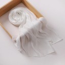 Glitrende chiffon hijab 175x75 cm med let gennemsigtig struktur til hverdagsbrug og sociale anledninger 8