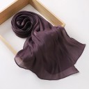 Glitrende chiffon hijab 175x75 cm med let gennemsigtig struktur til hverdagsbrug og sociale anledninger 12