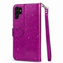 Glitrende flip cover til Samsung Galaxy A36 Holdbart Lynlås Lomme til kort Håndledsrem Stativfunktion Flip mobilcover 5