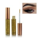 Glitrende flydende eyeliner med smal pensel til fest Vandtæt og langtidsholdbar Holder hele aftenen Nem påføring Flaske 8 x 1,2 cm 10