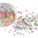 Glitrende hjerter og stjerner 10 g Glitrende glimmer til negle Dekorative konfetti til kreativitet Håndarbejde DIY dekoration kosmetik 6