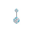 Glitter navlepiercing 1