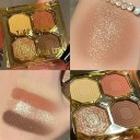 Glitter øjenskyggepalette 4 farver glitter øjenskygge mat øjenskygge ultrapigmenteret øjenskygge langvarig vandfast 2