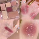 Glitter øjenskyggepalette 7 farver glitter øjenskygge mat øjenskygge ultrapigmenteret øjenskygge langvarig vandfast 5
