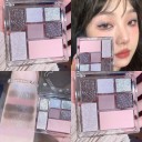 Glitter øjenskyggepalette 7 farver glitter øjenskygge mat øjenskygge ultrapigmenteret øjenskygge langvarig vandfast 7