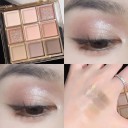 Glitter øjenskyggepalette 9 farver glitter øjenskygge skinnende øjenskygge ultrapigmenterede øjenskygger 7