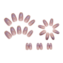 Glitter Party Collection 24 pcs Acrylic Nails Medium Length Coffin Shape Adhesive Tips for Statement Manicure 3