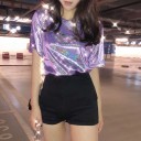 Glitter t-shirt til kvinder 6