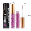 Glitter vloeibare eyeliner met smalle kwast voor feestjes Waterdicht en langdurig Blijft de hele avond zitten Eenvoudige applicatie Flesje 8 x 12