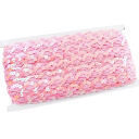 Glitterkantlint 1,5 cm x 2 m Polyester decoratieve tape met glitter voor het versieren van jurken, kleding, modeaccessoires en trouwdecoraties 12