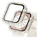Glitterkuori Apple Watch 45 mm Karkaistu lasia näyttösuojaus Full frame suojakuori Apple Watch Series 9 8 7 iWatch 16