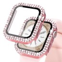 Glitterkuori Apple Watch 45 mm Karkaistu lasia näyttösuojaus Full frame suojakuori Apple Watch Series 9 8 7 iWatch 1