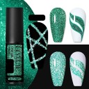 Glitterneglelak til at skabe tynde linjer Gelneglelak med glitter Langtidsholdbar gelnagellak med en skarp, tynd pensel 15