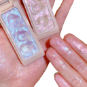 Glitterøjenskygge med spejl Highlighter-palette med spejl Langtidsholdbar glitterskygge Vandfast 2