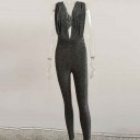 Glittrig jumpsuit för kvinnor 10