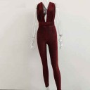 Glittrig jumpsuit för kvinnor 6